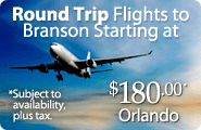 Nonstop Flights to Branson Area