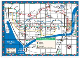 Map of Branson