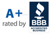 A+ Rated by the Better Business Bureau