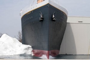 Titanic Bow Shot Water