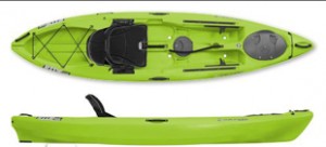 The Wilderness Ride fishing kayak.