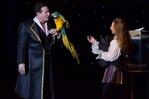 Dave and Denise Hamner with one of magical winged friends.