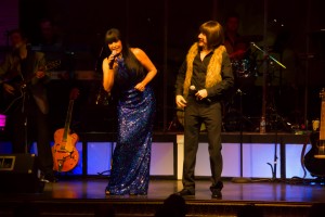 "Sonnie and Cher," Mark and Lori, performing "I Got You Babe."