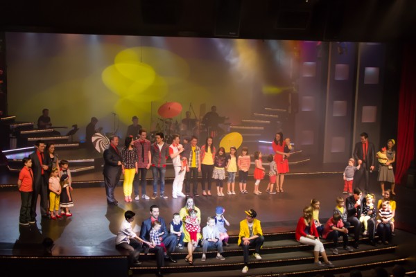 The Hughes Family during their touching  performance of "Happy Together."