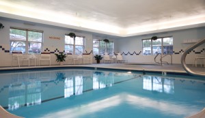 The Inn's indoor pool and whirlpool. area