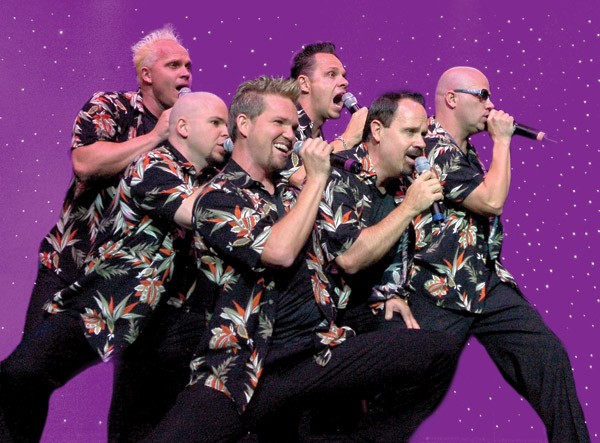 SIX, Kevin, left, Owen, Curtis, Lynn, Barry, and Jak, is perennially one of Branson's most popular shows.