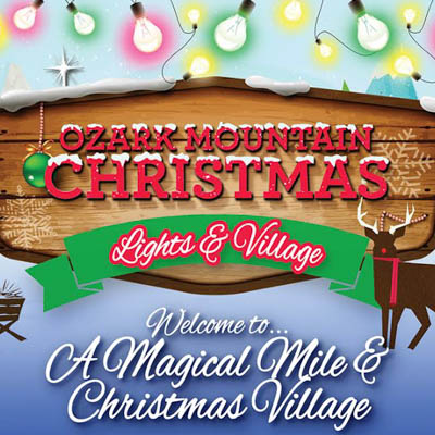 Ozark Mountain Christmas Lights & Village is Branson's newest drive through lighting display and much more.