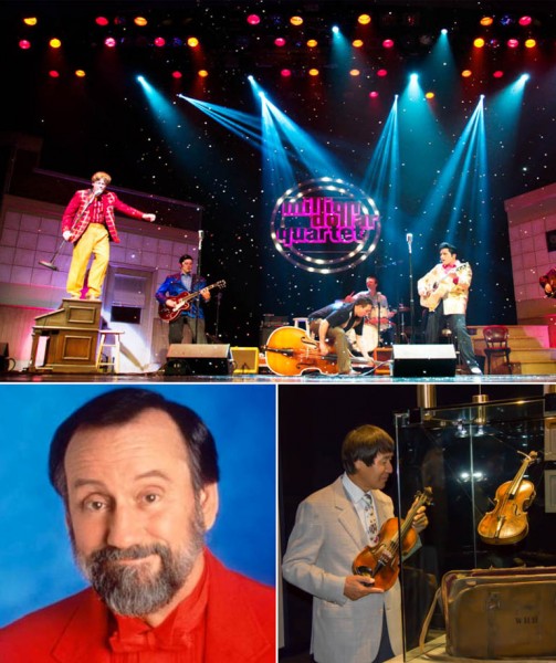 One of Branson's hottest new shows the Million Dollar Quartet, the incredible Ray Stevens, and the $1.7 million dollar Wallace Hartley Titanic Violin, pictured here with Branson's premier violinist, Shoji Tabuchi are just some of the amazing events taking place in Branson during May.