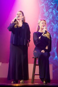 Clarissa and Kendra performing the "Flower Duet" from Léo Delibes' opera Lakmé.