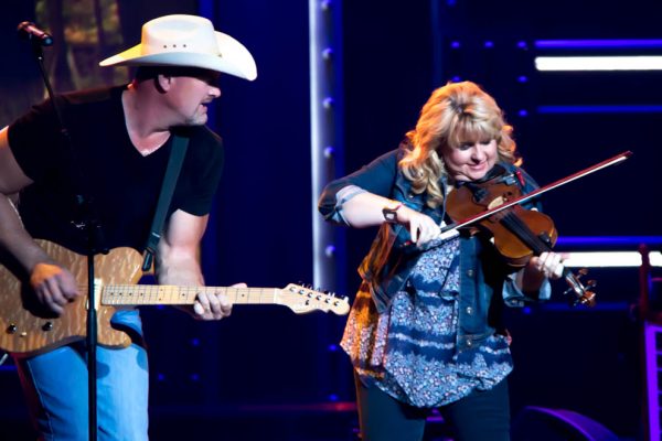 Colt Prather and Melody Hart during their spectacular performance of "The Devil Went Down To Georgia."