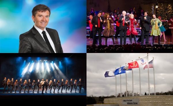 Daniel O'Donnell, left, Osmonds and Lennon Sisters, from the Andy Williams Christmas Extravaganza, Titanic Dance, and the Armed Forces Flags in honor of Veterans Week