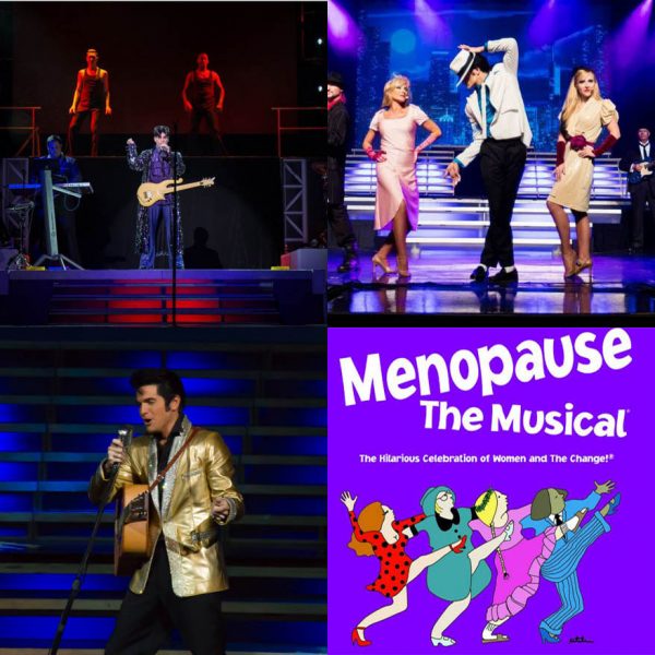 Prince, Michael Jackson, Elvis, and "Menopause the Musical" are just a few of the acts appearing at Branson's Legends of Concert in 2017.